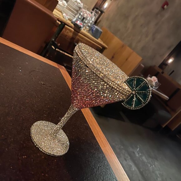 Neiman Marcus Luxury Goblet Rhinestone Evening Bag - Picture 3 of 3